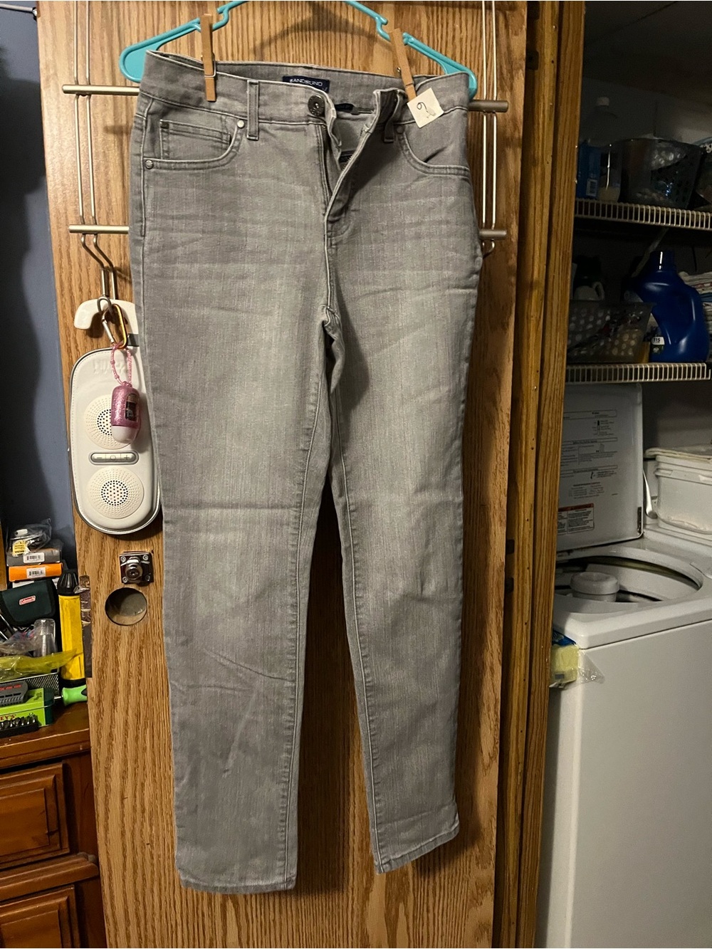 Bandolino Light Gray Straight Leg Jeans